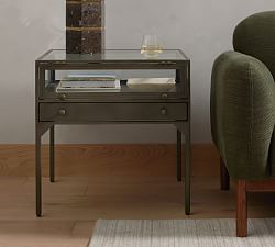 Harmon Rectangular Glass Top End Table (24")