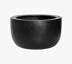 Lightweight Handcrafted Fiber Stone Bowl Indoor/Outdoor Planters