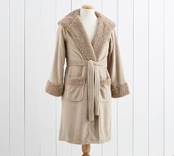 Teddy Faux Fur Trim Robes