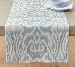 Ava Ikat Organic Cotton Table Runner