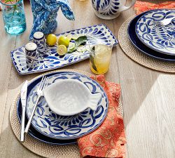 Puebla Porcelain Salt &amp; Pepper Shakers