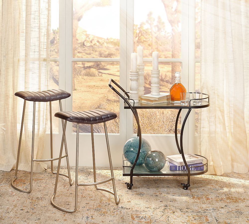 Wendy Leather Stool
