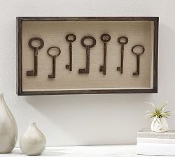 Key Shadow Box Wall Art