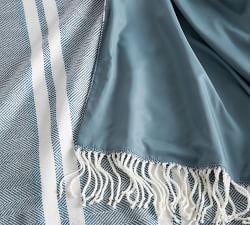 Picnic Striped Throw Blanket