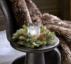 Faux Mini Pine Wreath
