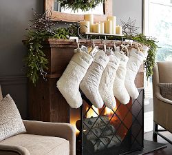 Mantle Sleigh Stocking Holder