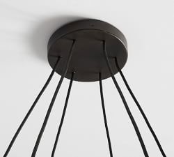 Claremont Glass Globe Round Chandelier (39&quot;-48&quot;)
