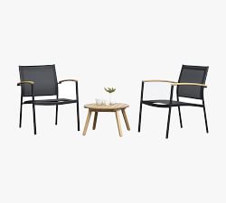 Delwood Eucalyptus &amp; Aluminum Chat Set