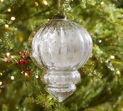 Oversized Mercury Glass Ornaments
