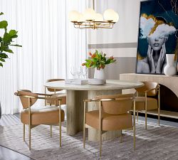 Marquette Faux Leather Dining Armchair