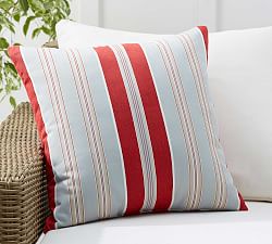 Striped Outdoor Pillow