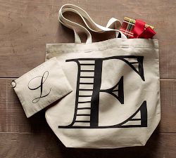 Personalized Alphabet Grocery Tote Bag