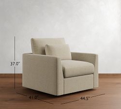 Westwood Fin Arm Deep Seat Swivel Chair