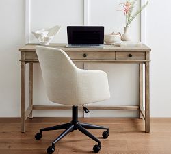 Asher Upholstered Swivel Desk Chair