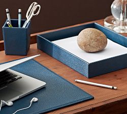Pebble Leather Desk Blotter