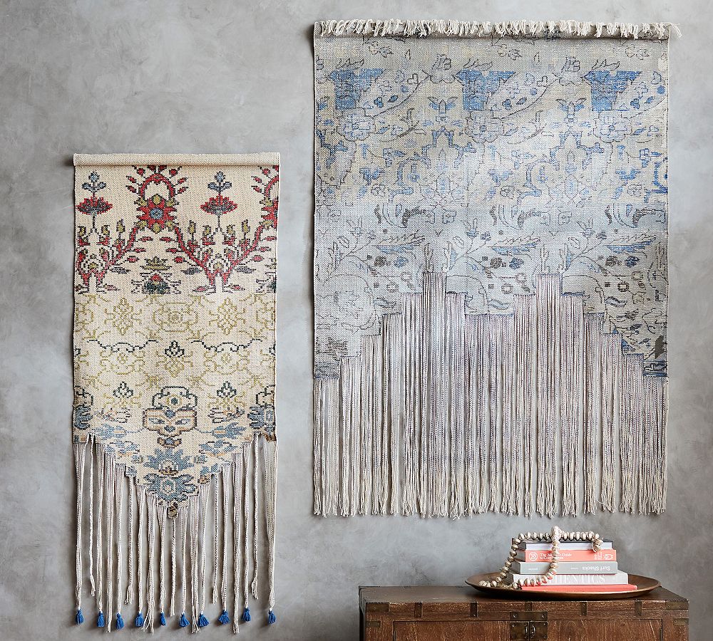 Cotton Fringed Rug Tapestry