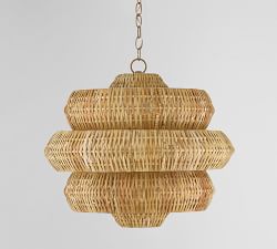 Hollace Rattan Chandelier (23&quot;)