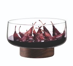 Capitola Handcrafted Clear Bowl and Base