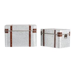 Galvanized Bins with Lids