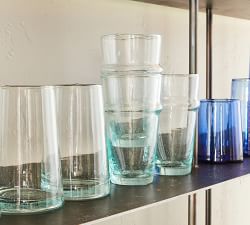 Moroccan Handcrafted Recycled Drinking Glasses - Set of 6