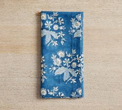 Regan Block Print Cotton Napkins - Set of 4