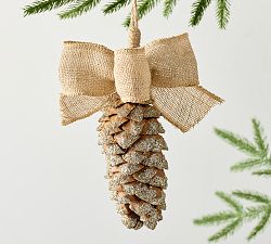 Golden Pinecone Ornament