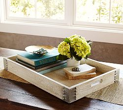 Brass Studded Corner Tray