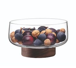 Capitola Handcrafted Clear Bowl and Base
