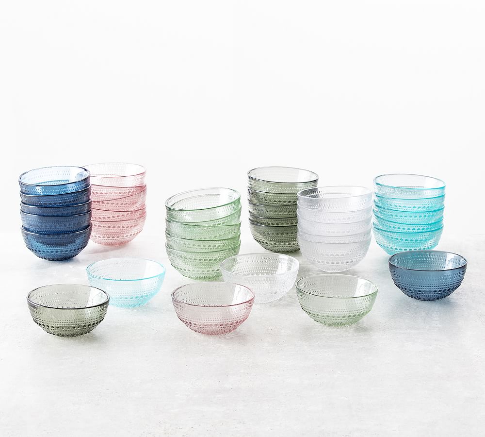 Jupiter Beaded Glass Cereal Bowls - Set of 6