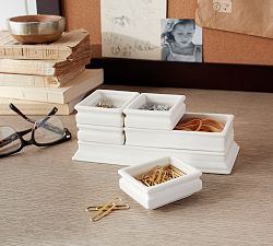 Stacking Boxes Desk Organizer