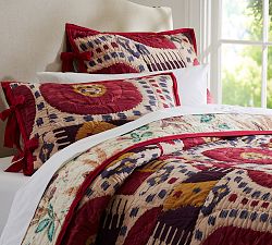 Cruz Ikat Reversible Quilt &amp; Shams