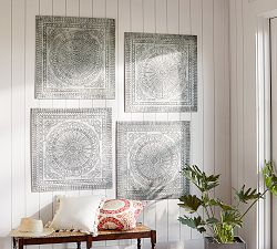 Pressed Tin Tiles Wall Art