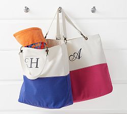 Colorblock Tote Bag