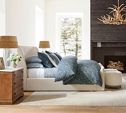 Merrit Paisley Organic Percale Duvet Cover