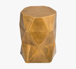 Monark Geometric Metal Accent Table (13&quot;)
