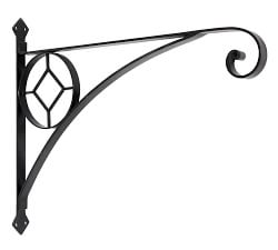 Swirl Wrought Iron Wall Bracket