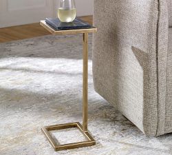 Steiner Marble Square Accent Table (10&quot;)