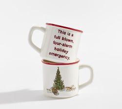 National Lampoon&rsquo;s Christmas Vacation&#8482; Decal Stoneware Mugs - Mixed Set of 2