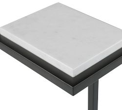 Steiner Marble Square Accent Table (10&quot;)