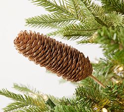 Glitter Pinecone Tree Pick