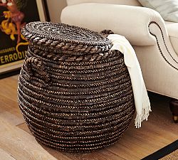 Lexine Round Lidded Basket