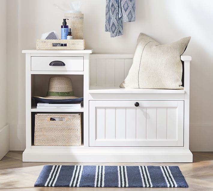 Aubrey Entryway Storage Bench Pottery Barn