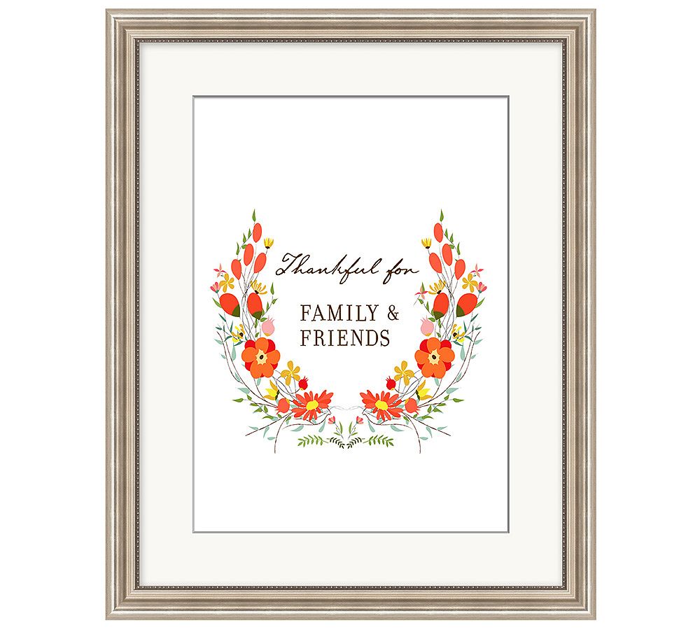 Thankful for Family &amp; Friends - Silver