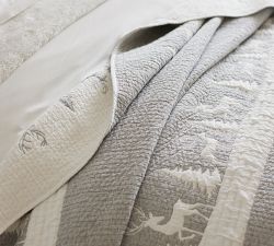 Winter Deer Reversible Applique Quilt