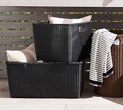 Palmetto Outdoor Baskets - Black
