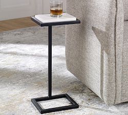 Steiner Marble Square Accent Table (10&quot;)
