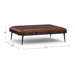 Alvarado Leather Ottoman