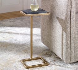 Steiner Marble Square Accent Table (10&quot;)
