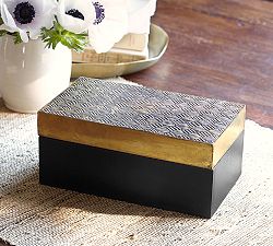 Wood &amp; Gold Box