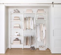 Essential Reach-In Closet by Hold Everything, 7' Hanging System with Shelves​
